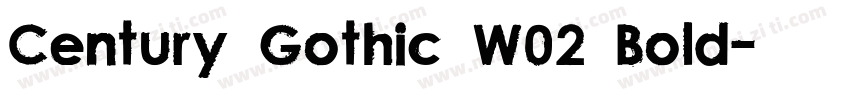 Century Gothic W02 Bold字体转换